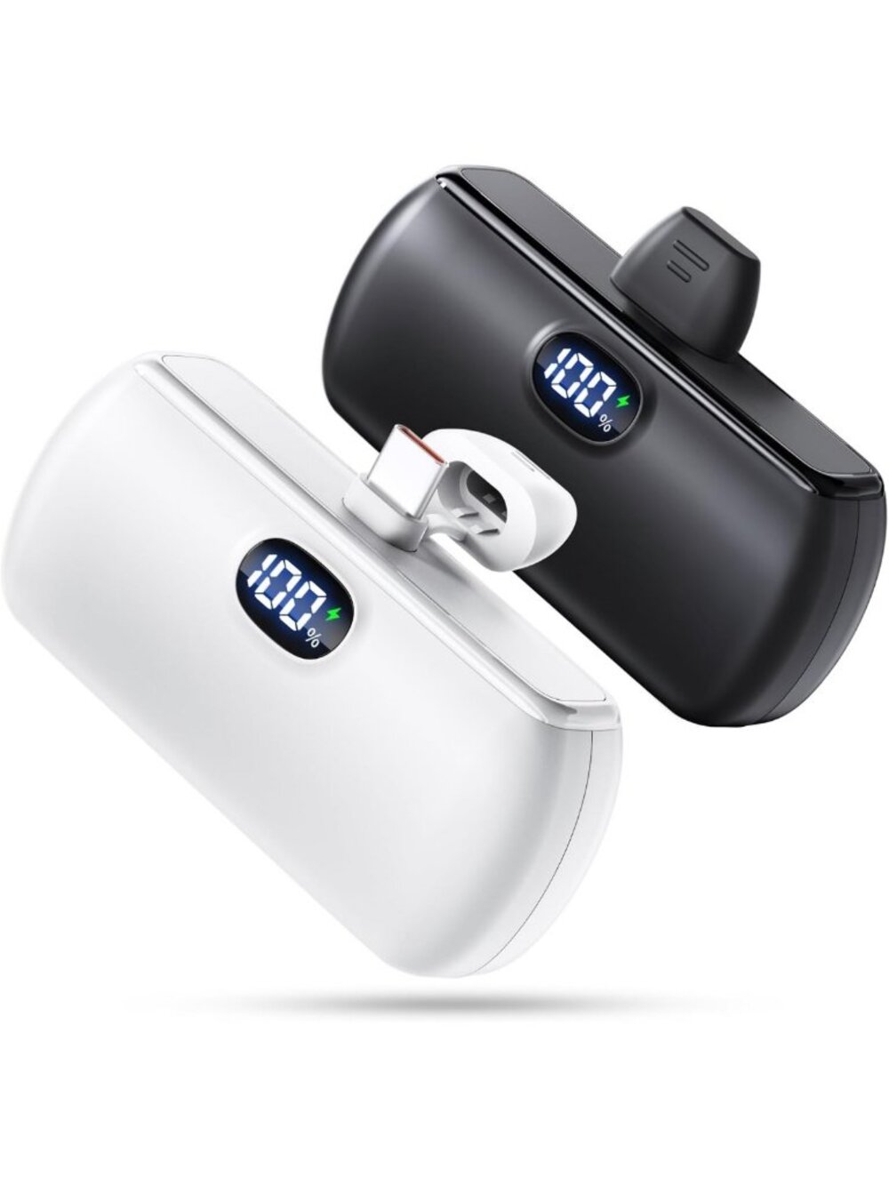 2-Pack Portable USB C Charger for iPhone 15/16/17/18 - Fast Charging, Compact